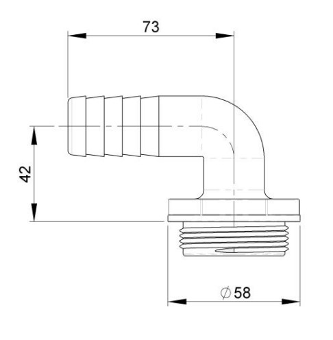Raccord 90 mm 112 blanc trudesign 